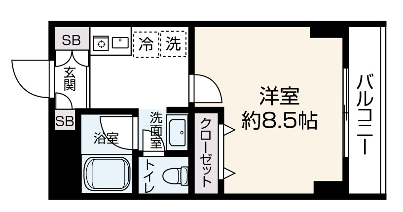 リベルタ湘南 間取り図