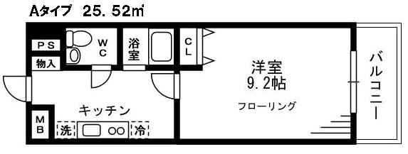 プレリュード高円寺(Ａタイプ) 間取り図