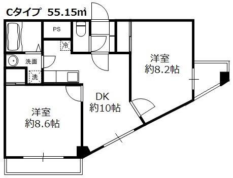 樂（Cタイプ） 間取り図