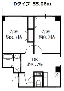 樂（Dタイプ） 間取り図