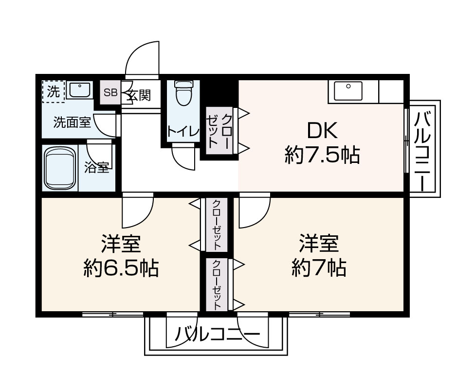 グレイスコート(Cタイプ) 間取り図