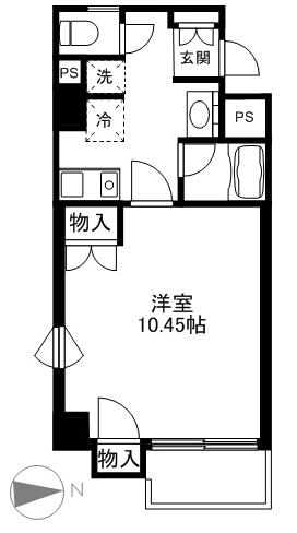 ダイロクキャッスル喜多（Aタイプ） Aタイプ間取