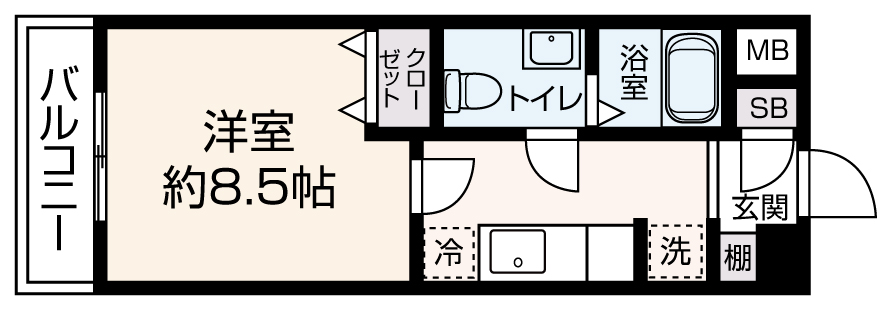 ソナーレ・W（Bタイプ） 間取り図