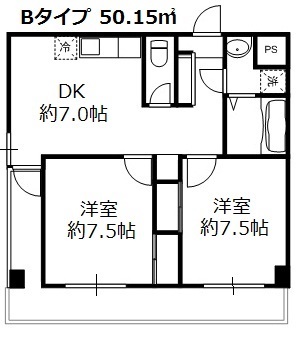 樂（Bタイプ） 間取り図