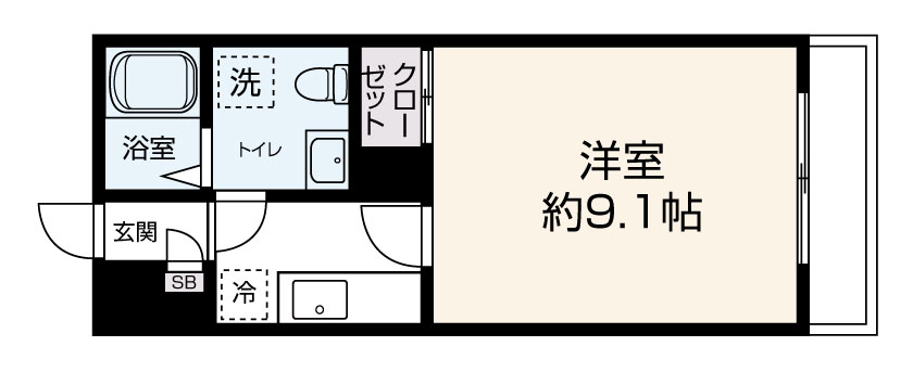 ランタナ　Bタイプ 間取り図