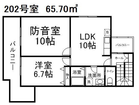 アンジュエⅡ南常盤台 仮）常盤台楽器可マンション202
