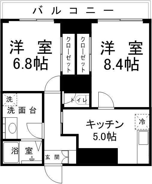 [Sonare]ハーモニー千歳烏山 Gタイプ 間取り