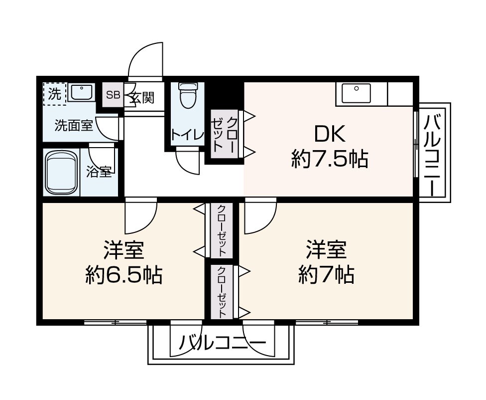 [Sonare]グレイスコート Cタイプ 間取り