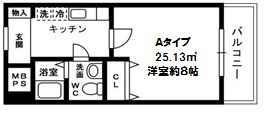 [Sonare]ベルカント南烏山　Aタイプ 間取り