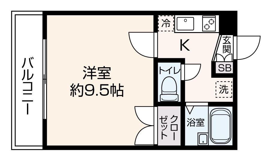 [Sonare]ウインハウス旭丘 Aタイプ 間取り